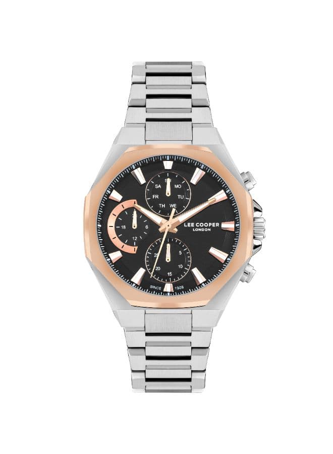 Lee Cooper Men's Watch, Multi Function Display and Metal Strap - LC07971.550