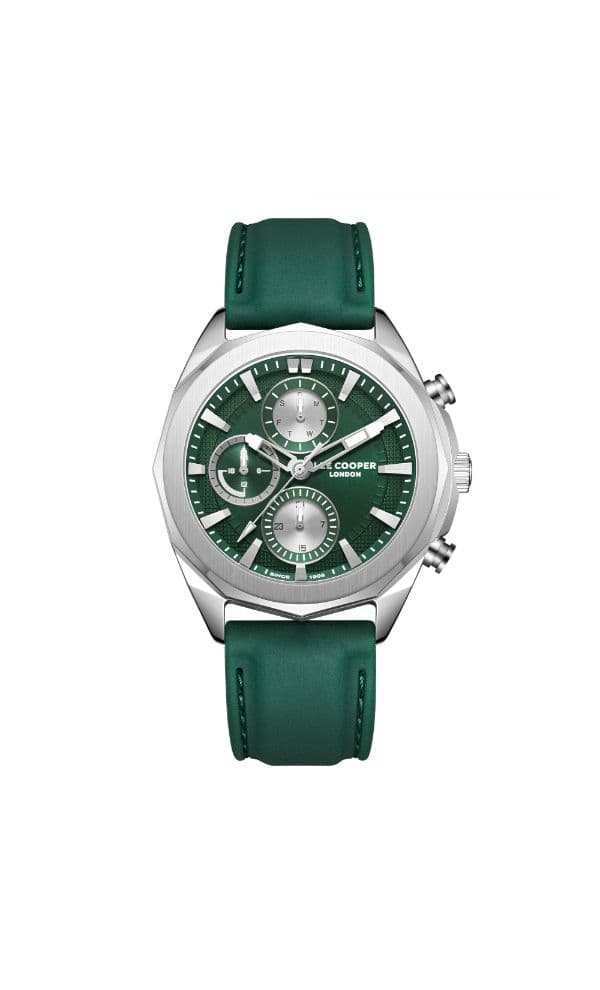 Lee Cooper Men's Watch, Multi Function Display and Silicone Strap - LC07990.377