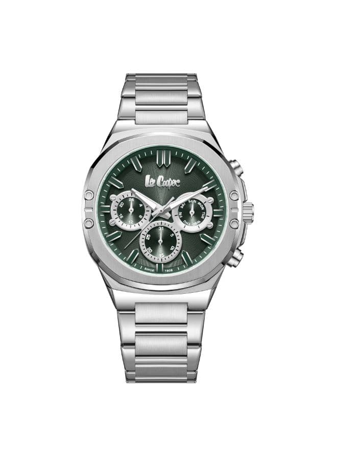 Lee Cooper Men's Watch, Multi Function Display and Metal Strap - LC07991.370