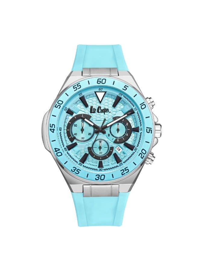 Lee Cooper Men's Watch, Multi Function Display and Silicone Strap - LC08003.099