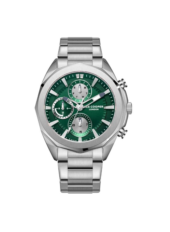 Lee Cooper Men's Watch, Multi Function Display and Metal Strap - LC08005.370