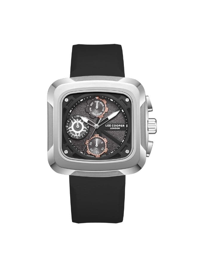 Lee Cooper Men's Watch, Multi Function Display and Silicone Strap - LC08012.361