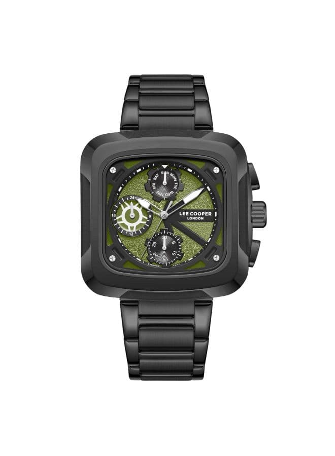 Lee Cooper Men's Watch, Multi Function Display and Metal Strap - LC08013.070