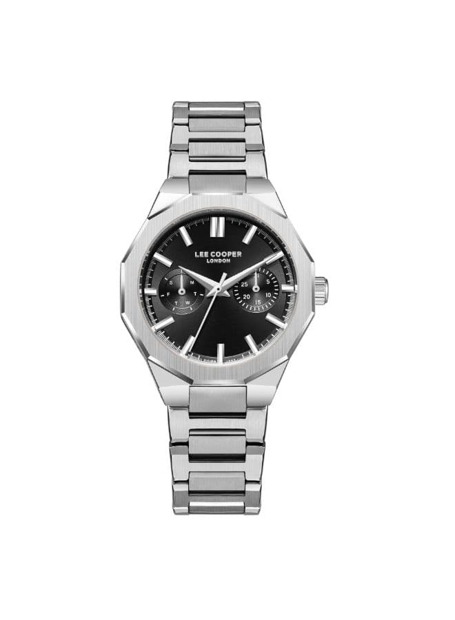 Lee Cooper Women's Watch, Multi Function Display and Metal Strap - LC08019.130