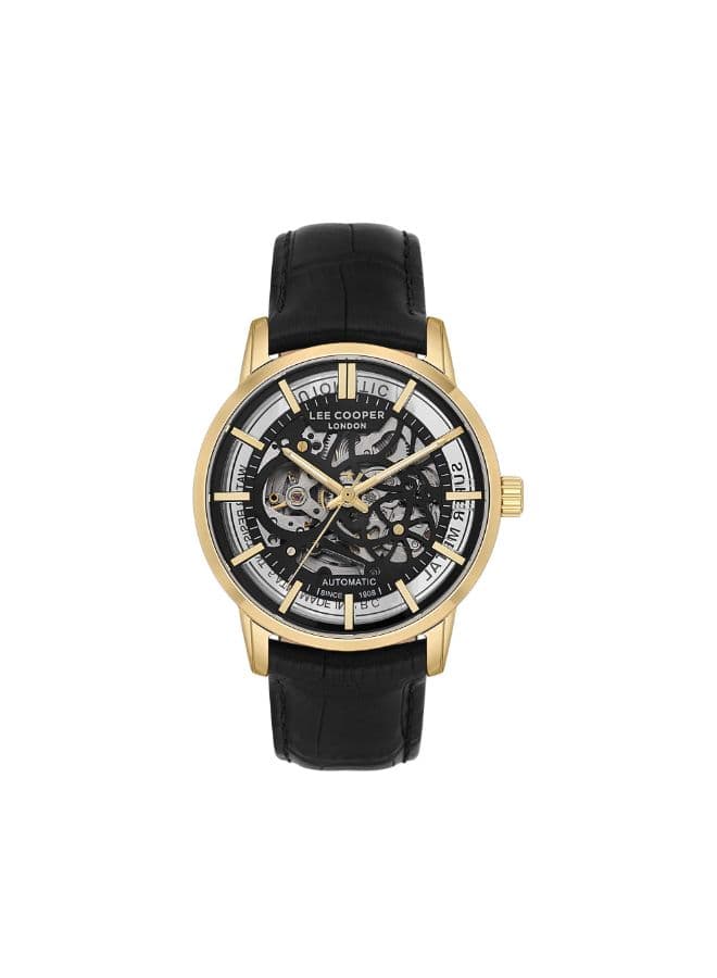 Lee Cooper Men's Watch, Automatic Display and Leather Strap - LC08035.161