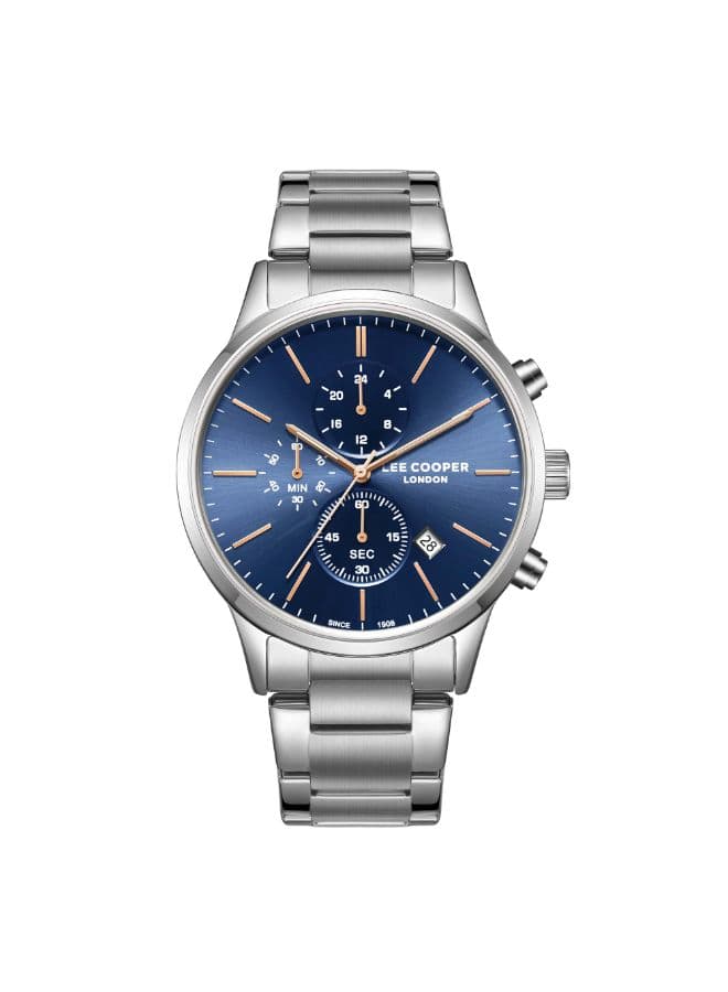 Lee Cooper Men's Watch, Multi Function Display and Metal Strap - LC08042.390