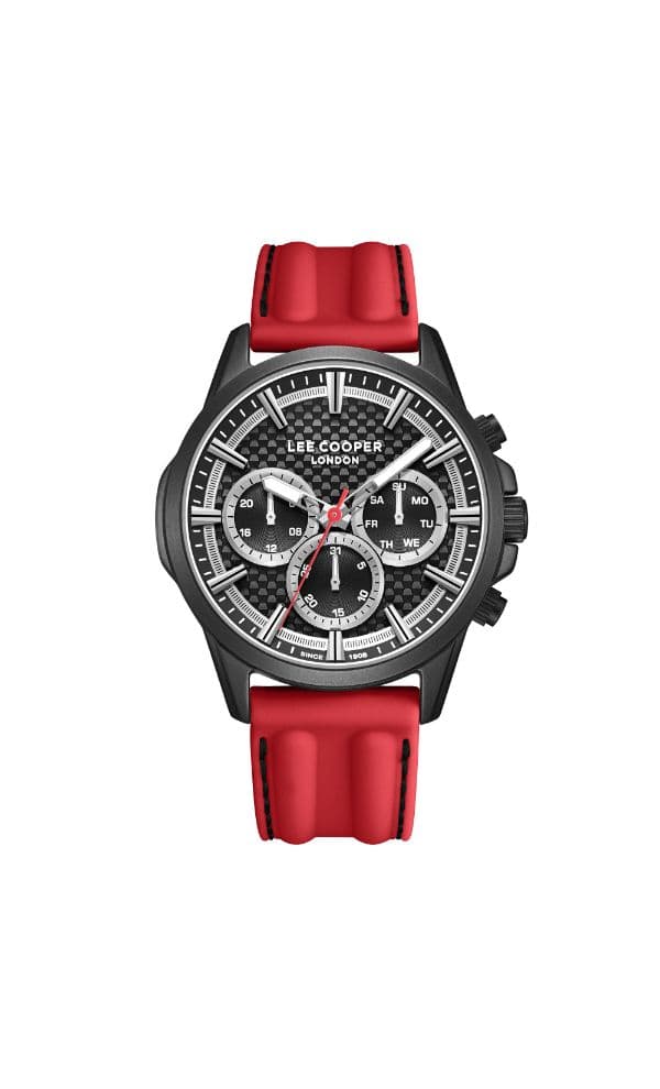 Lee Cooper Men's Watch, Multi Function Display and Silicone Strap - LC08048.658