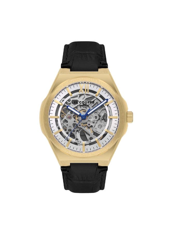 Lee Cooper Men's Watch, Automatic Display and Leather Strap - LC08050.131