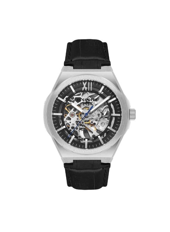 Lee Cooper Men's Watch, Automatic Display and Leather Strap - LC08050.351