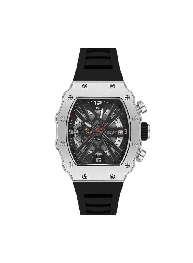 Lee Cooper Men's Watch, Multi Function Display and Silicone Strap - LC08062.351