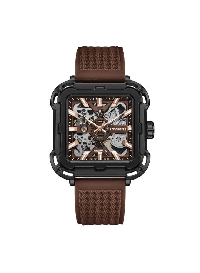 Lee Cooper Men's Watch, Automatic Display and Silicone Strap - LC08072.688