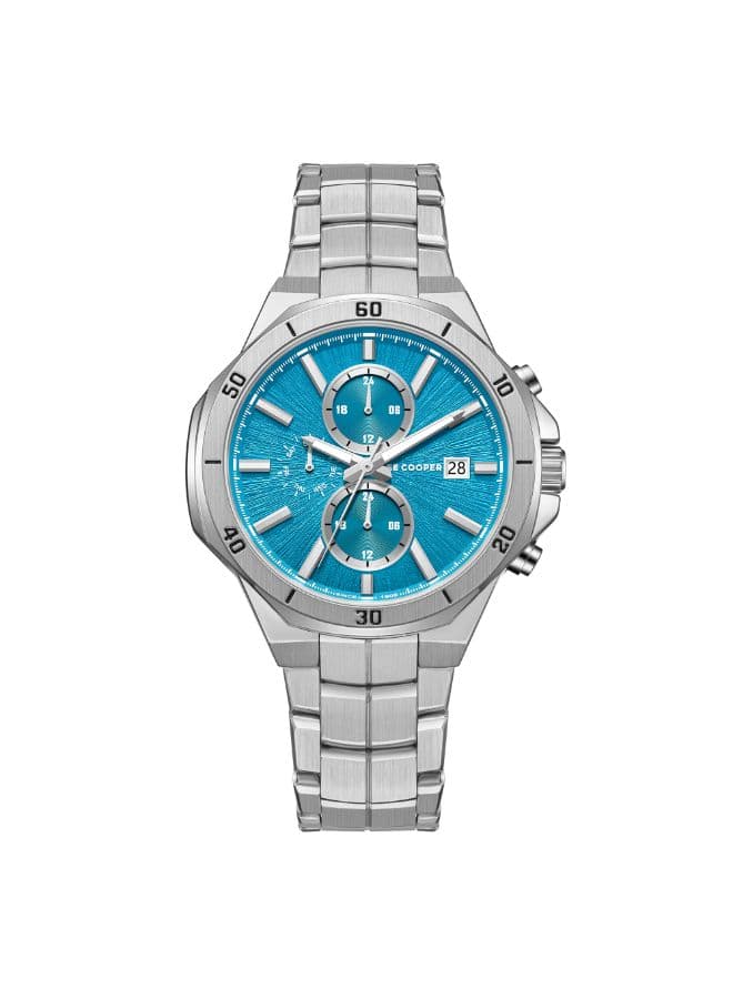 Lee Cooper Men's Watch, Multi Function Display and Metal Strap - LC08087.300