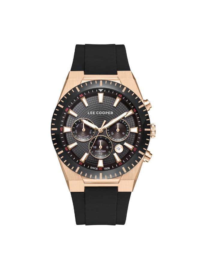 Lee Cooper Men's Watch, Multi Function Display and Silicone Strap - LC08088.451