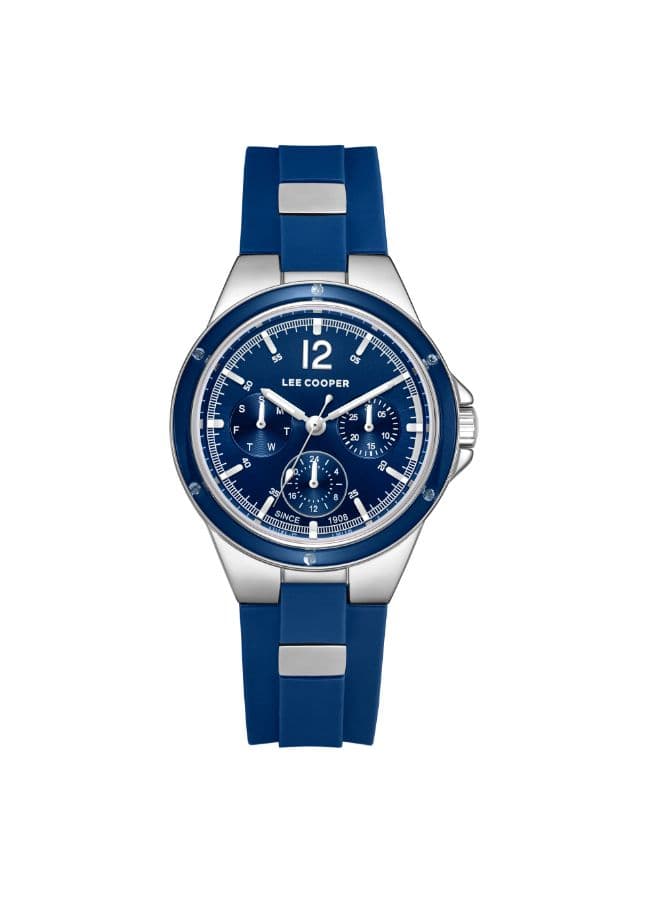 Lee Cooper Women's Watch, Multi Function Display and Silicone Strap - LC08099.351