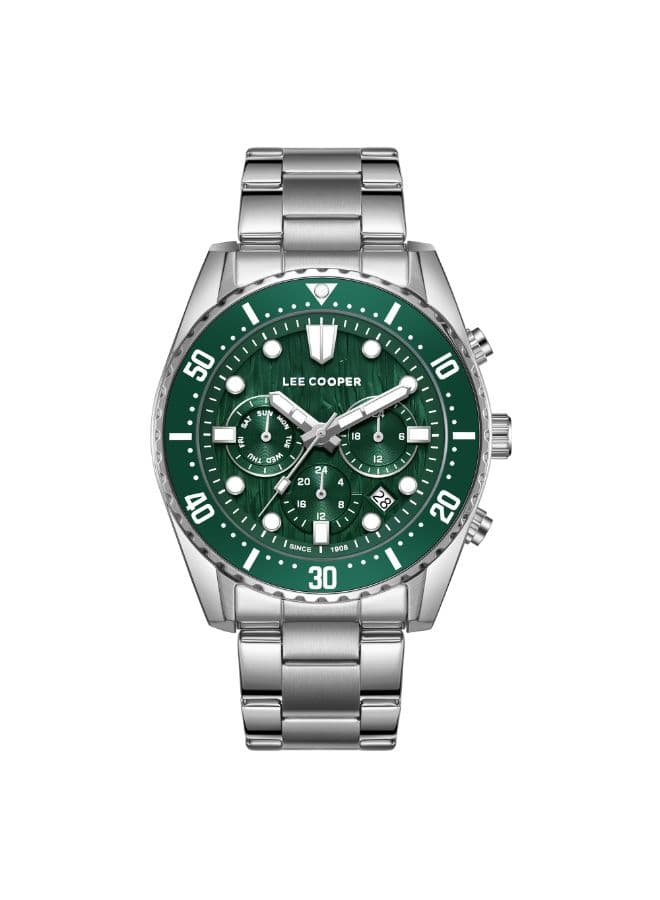Lee Cooper Men's Watch, Multi Function Display and Metal Strap - LC08101.370