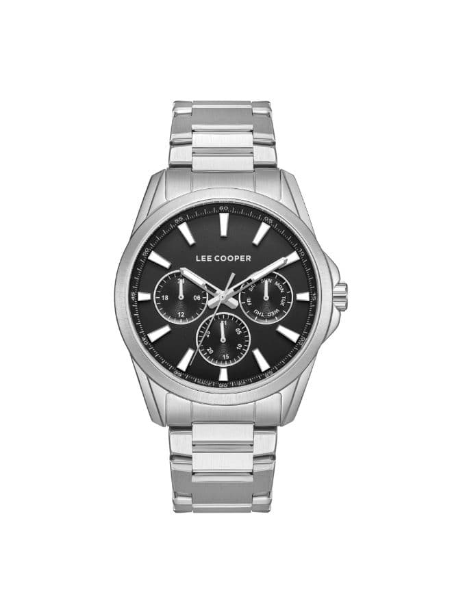 Lee Cooper Men's Watch, Multi Function Display and Metal Strap - LC08105.350