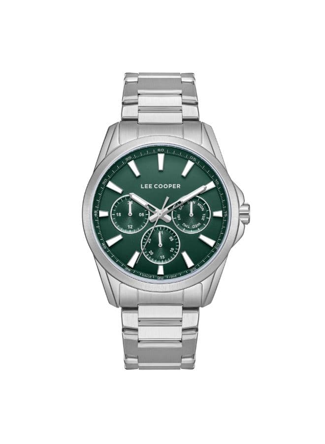 Lee Cooper Men's Watch, Multi Function Display and Metal Strap - LC08105.370