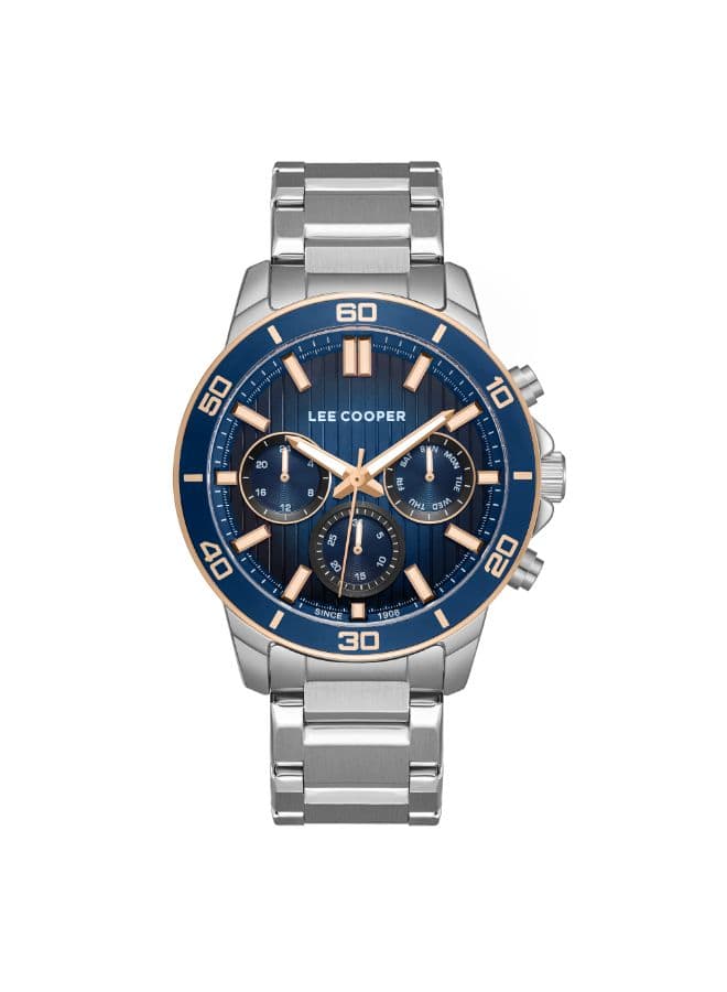 Lee Cooper Men's Watch, Multi Function Display and Metal Strap - LC08106.390