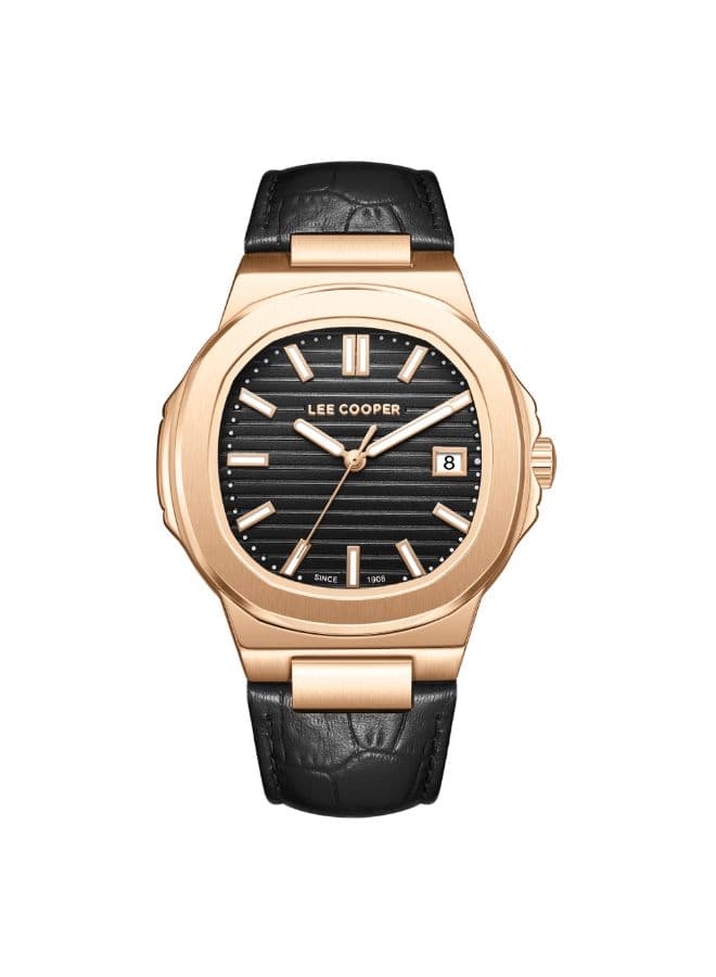 Lee Cooper Men's Watch, Analog Display and Leather Strap - LC08108.451
