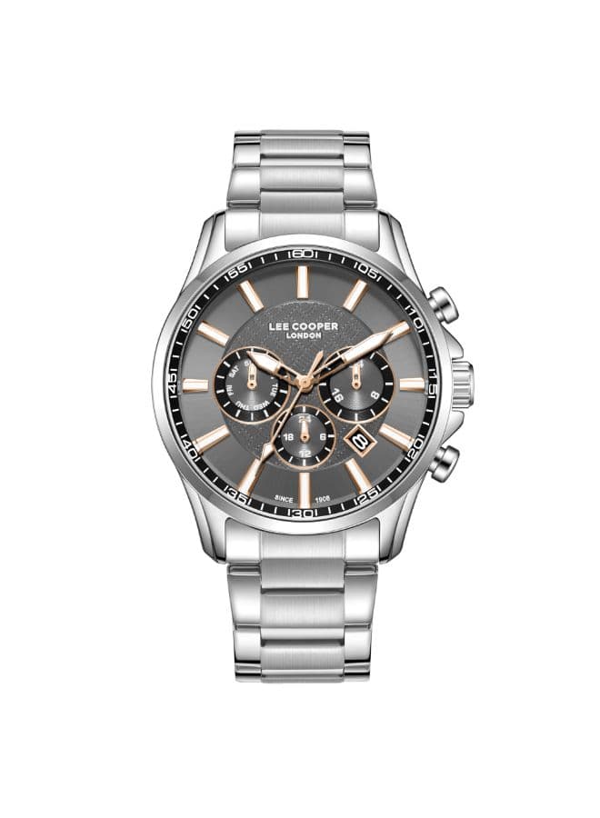 Lee Cooper Men's Watch, Multi Function Display and Metal Strap - LC08149.360