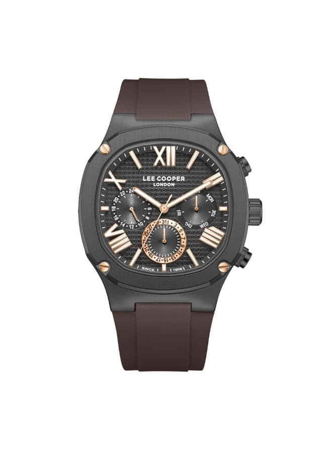 Lee Cooper Men's Watch, Multi Function Display and Silicone Strap - LC08150.099