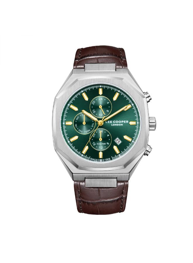 Lee Cooper Men's Watch, Multi Function Display and Leather Strap - LC08168.374