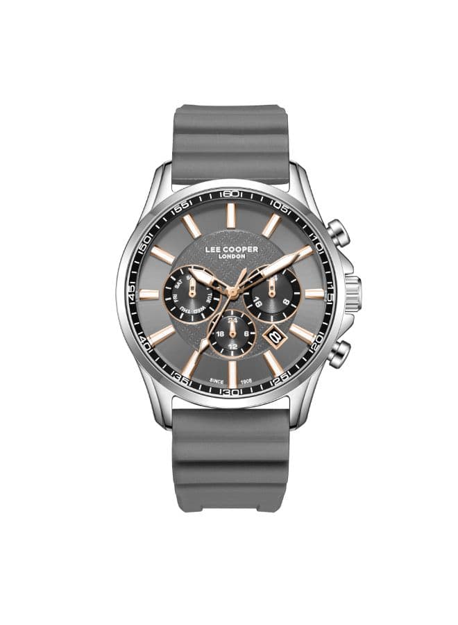 Lee Cooper Men's Watch, Multi Function Display and Silicone Strap - LC08170.366