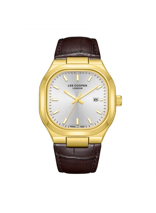 Lee Cooper Men's Watch, Analog Display and Leather Strap - LC08179.133