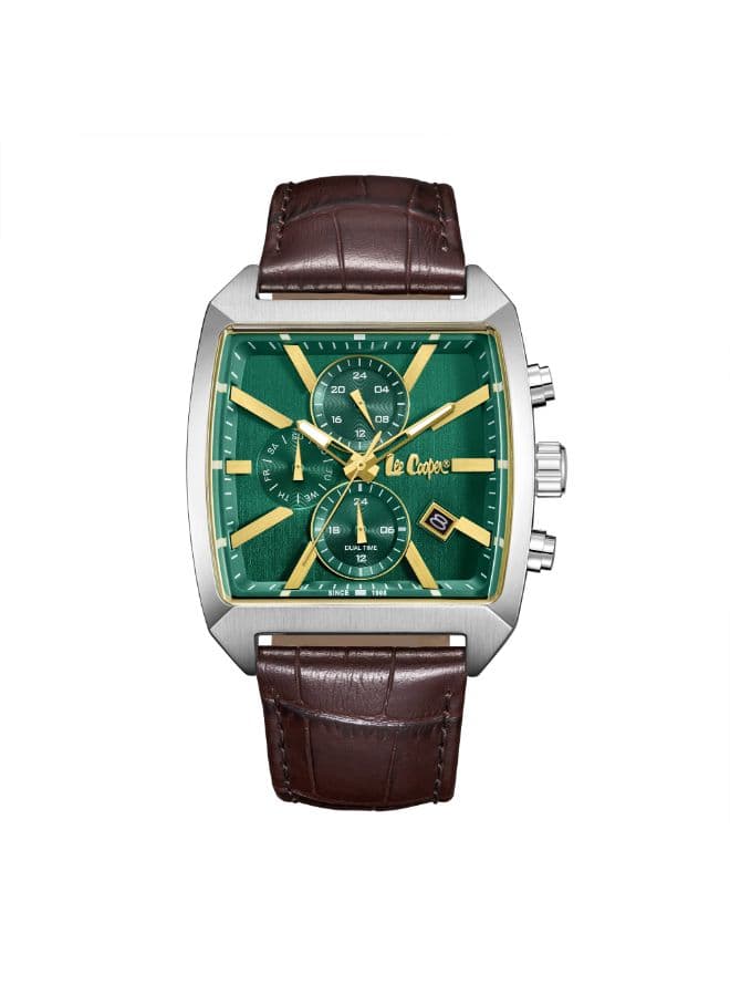 Lee Cooper Men's Watch, Multi Function Display and Leather Strap - LC08180.372