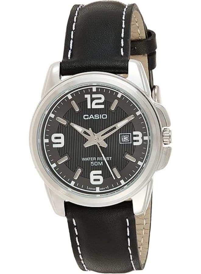 Casio Women's Watch, Analog Display and Leather Strap - LTP-1314L-8A