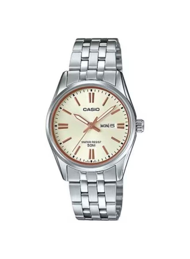 Casio Women's Watch, Analog Display and Stainless Steel Strap - LTP-1335D-9AVDF