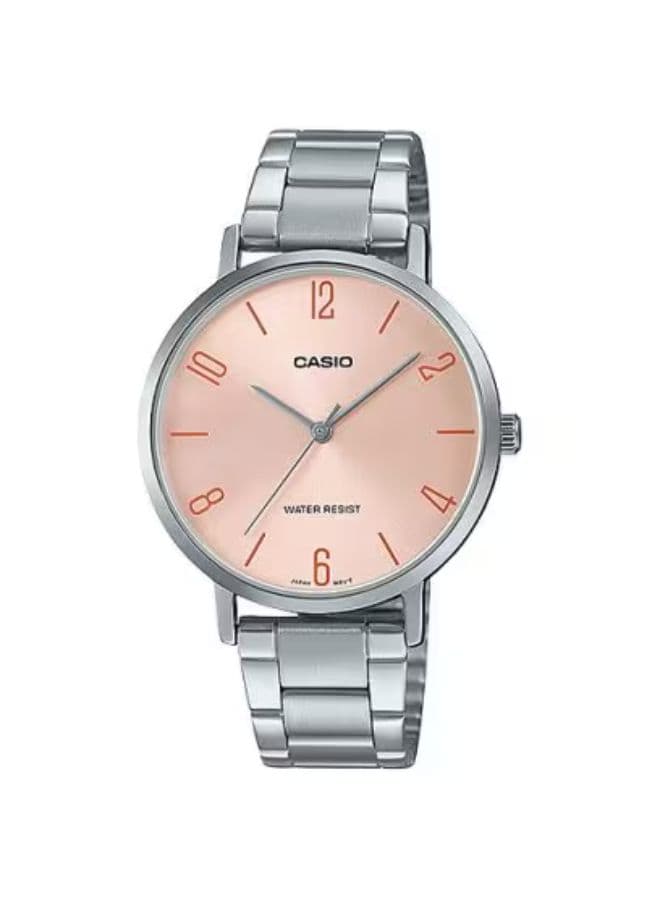 Casio Women's Watch, Analog Display and Stainless Steel Strap - LTP-VT01D-4B2UDF