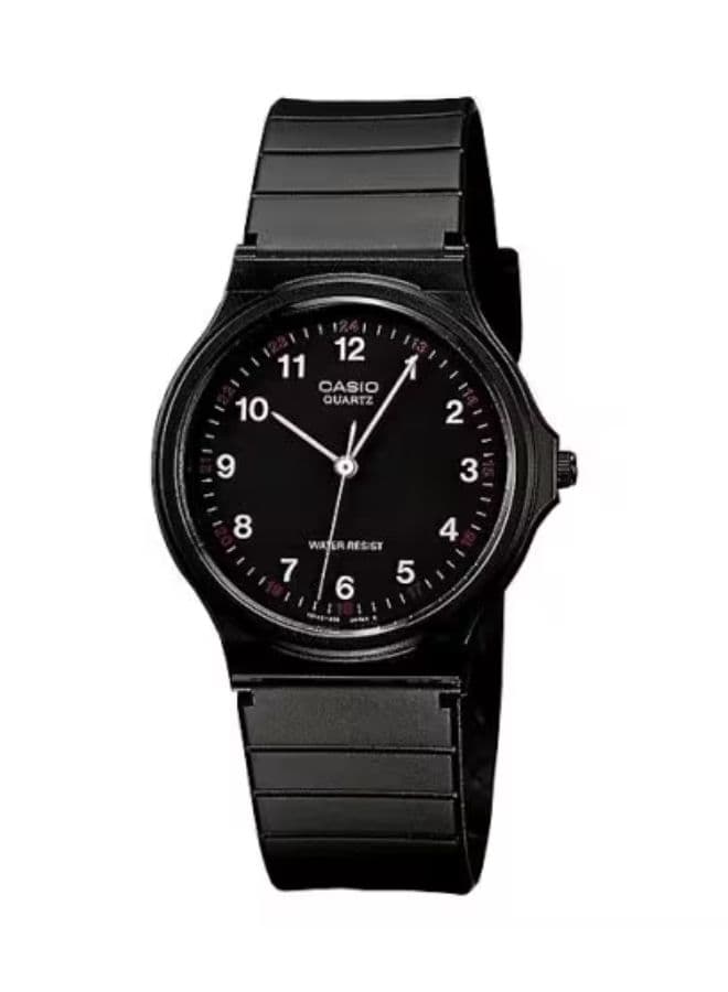 Casio Unisex Watch, Analog Display and Resin Strap - MQ-24-1B