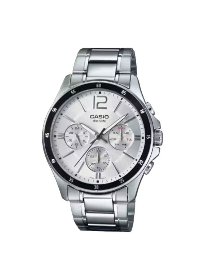 Casio Men's Watch, Analog Display and Stainless Steel Strap - MTP-1374D-7A