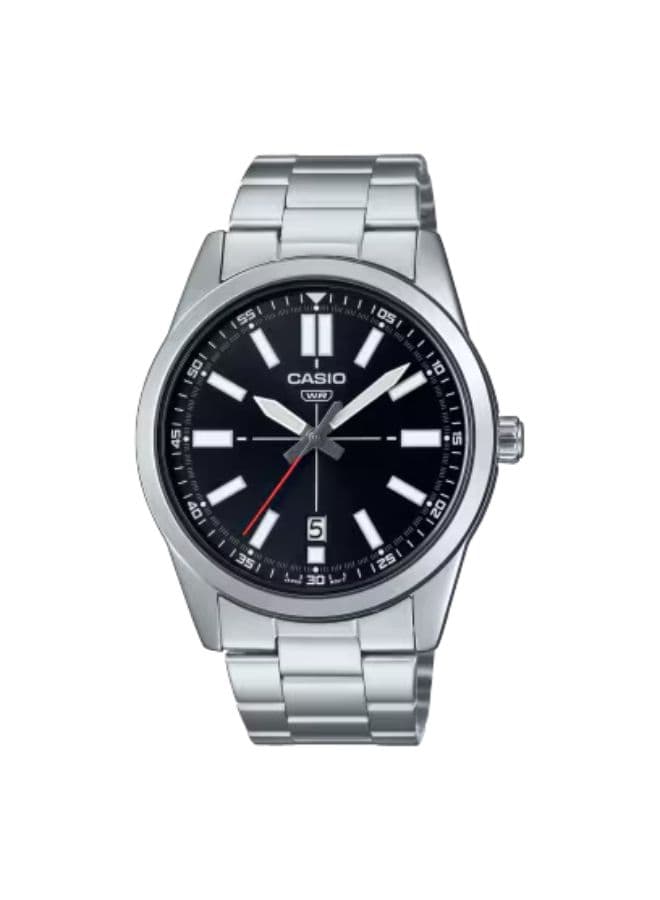 Casio Men's Watch, Analog Display and Stainless Steel Strap - MTP-VD02D-1EUDF