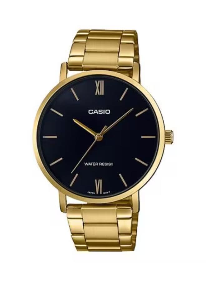 Casio Men's Watch, Analog Display and Stainless steel Strap - MTP-VT01G-1BUDF
