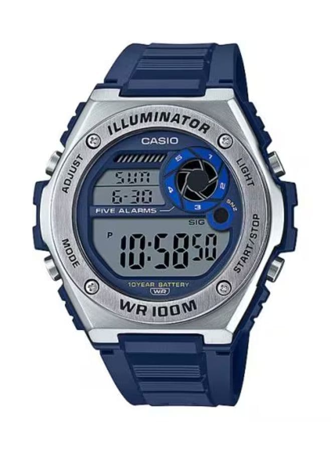 Casio Men's Watch, Digital Display and Resin Strap - MWD-100H-2AVDF