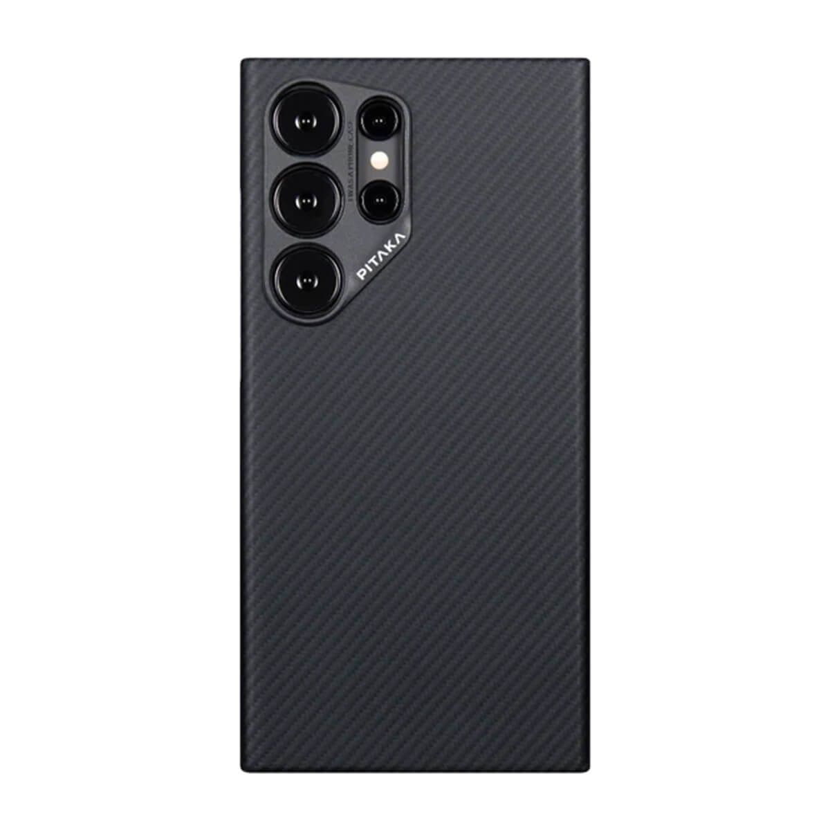 Pitaka MagEZ Case 4 for Samsung Galaxy S24 Ultra - Black/Grey (Twill)