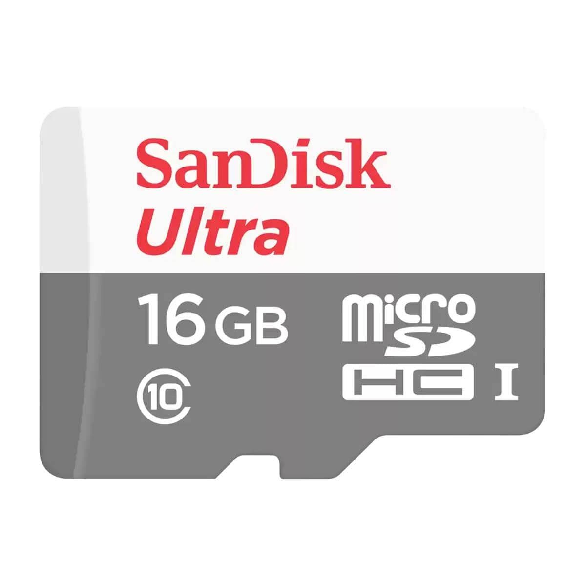 SanDisk Ultra MicroSDHC UHS-I Memory Card 16GB 80MB/s