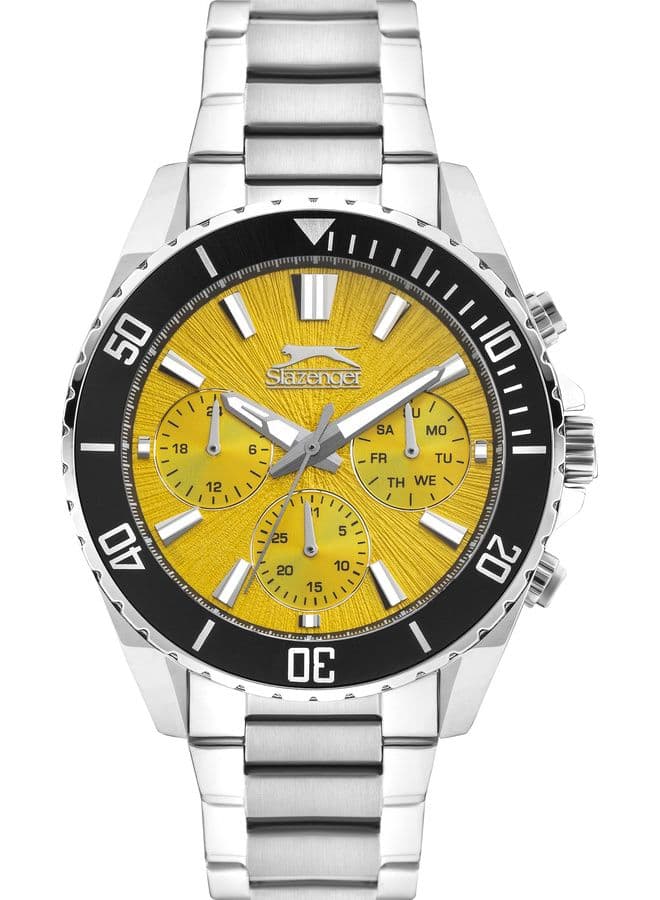 Slazenger Men's Watch, Multi Function Display and Metal Strap - SL.9.2273.2.04
