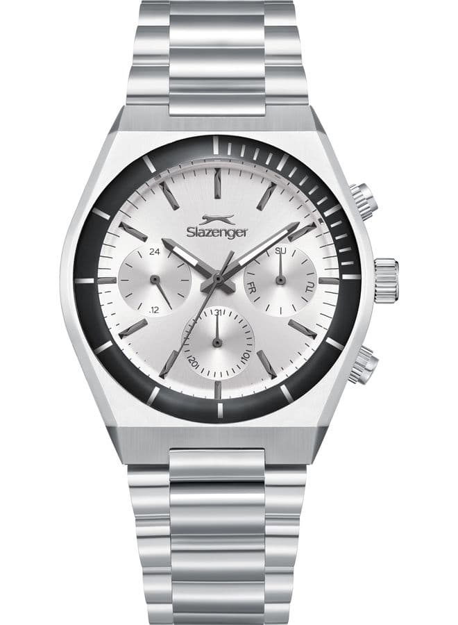 Slazenger Men's Watch, Multi Function Display and Metal Strap - SL.9.2484.2.01