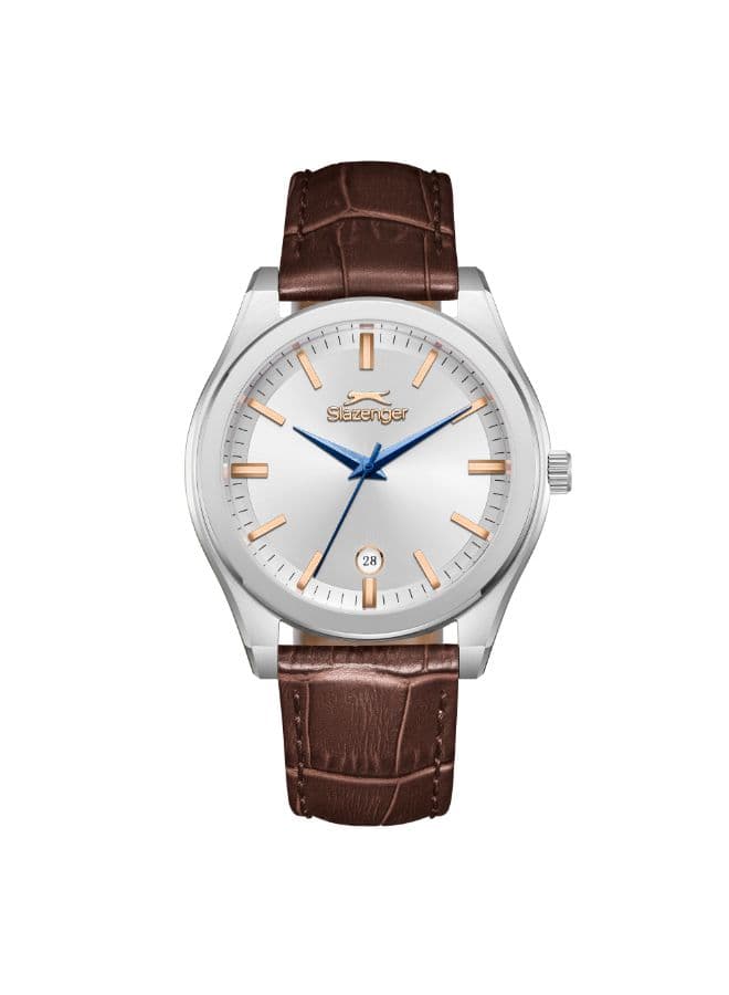 Slazenger Men's Watch, Analog Display and Leather Strap - SL.9.2486.1.05
