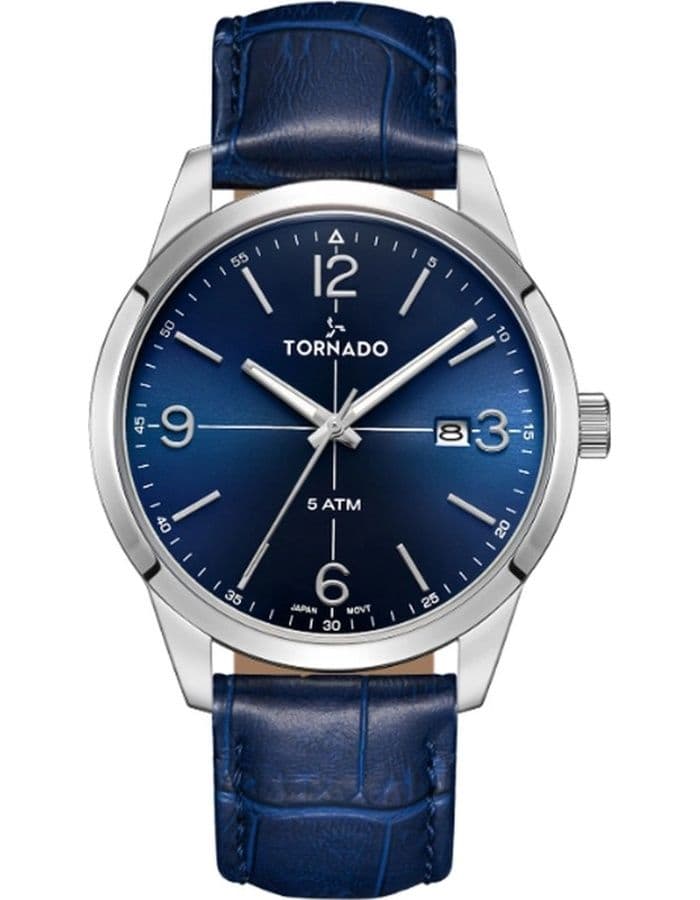 Tornado Classic Men's 2315 Movement Watch, Analog Display and Leather Strap - T24007-SLNN