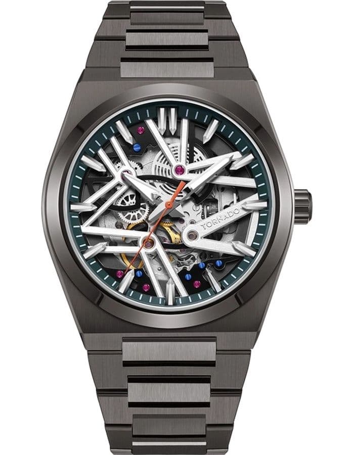 Tornado Autonova Men's Miyota 82S0 Movement Watch, Automatic Display and Metal Strap - T24301-XBXH