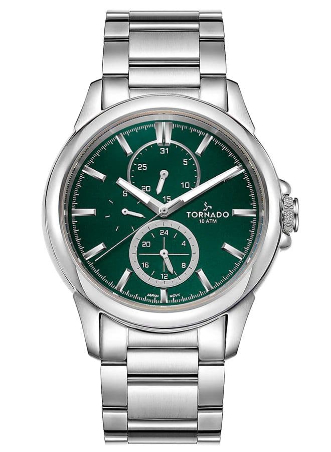 Tornado Celestia Elite Men's 6P27 Movement Watch, Multi Function Display and Stainless Steel Strap - T6107-SBSH