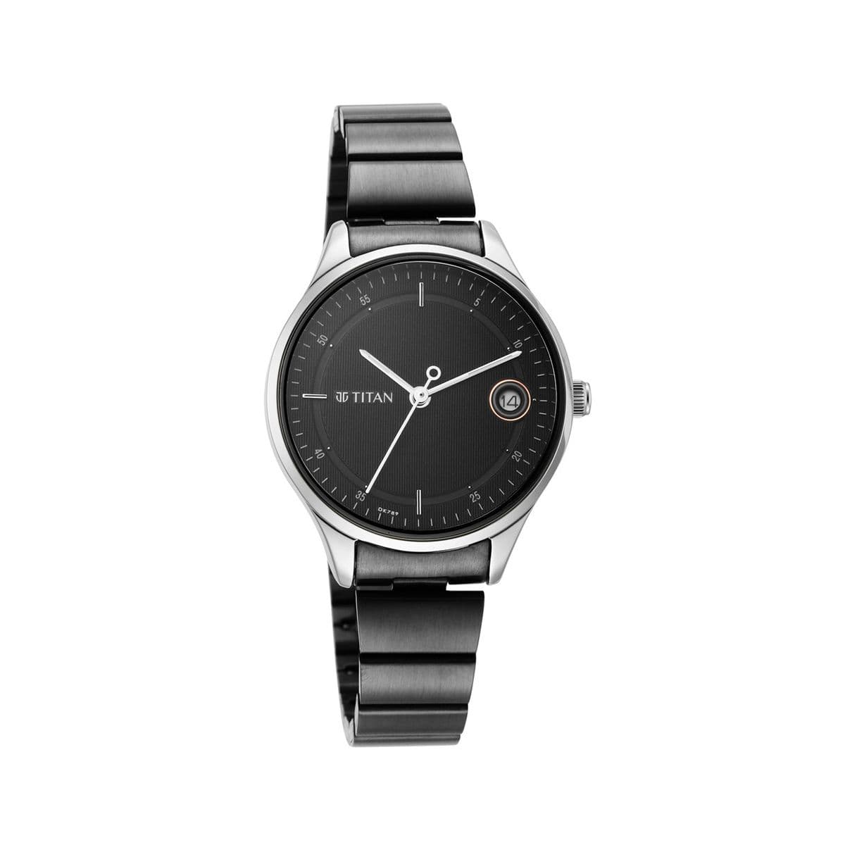 Titan Workwear Silver Dial Women Watch With Stainless Steel Strap