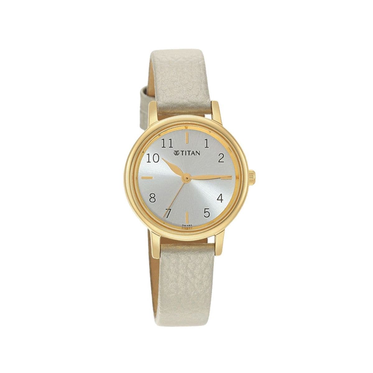 Titan Karishma Grey Dial Analog Leather Strap watch for Women