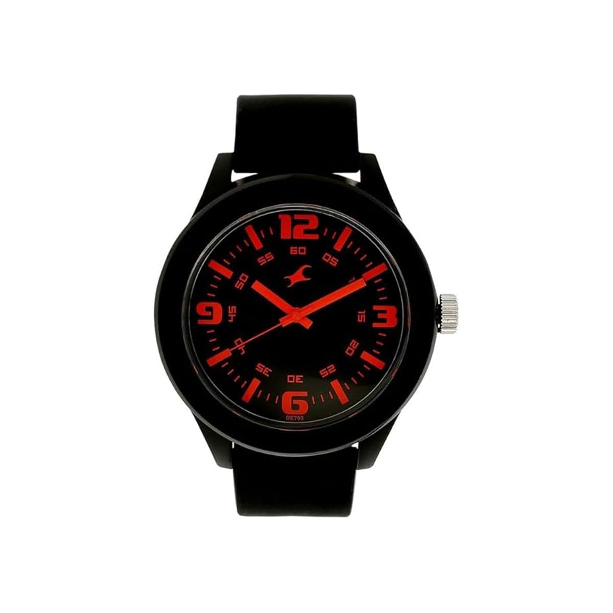Fastrack Quartz Analog Black Dial Plastic Strap Watch for Guys