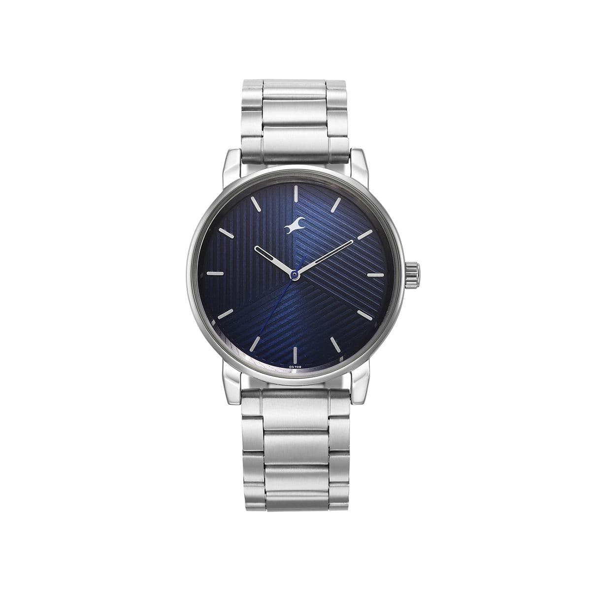 Fastrack Stunners Blue Dial Metal Strap Watch for Guys