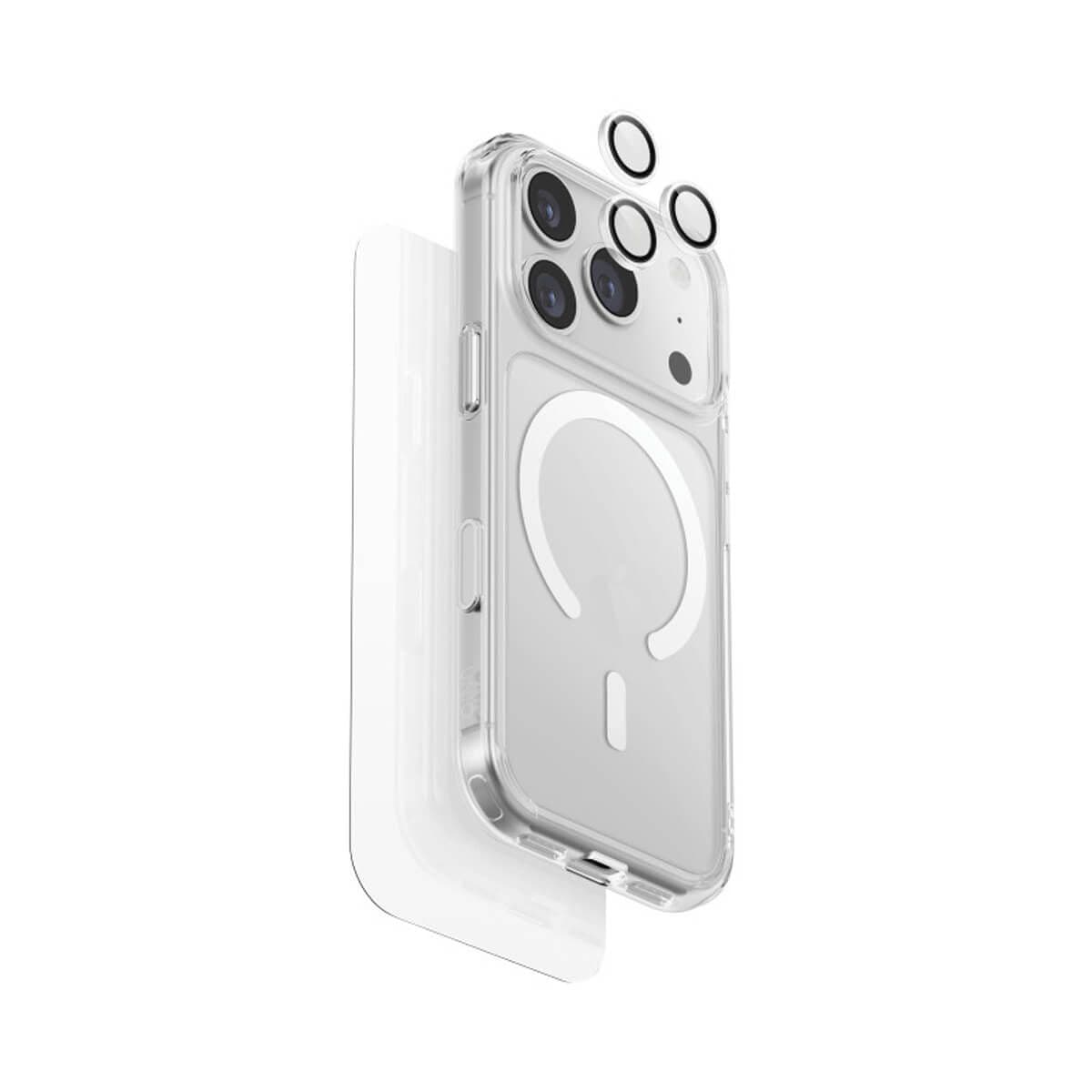 Uniq Hybrid Clearvue 3 in 1 MagSafe 360 Essential Bundle Pack for iPhone 17 Pro